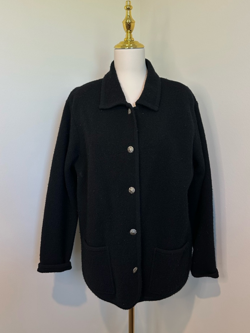 Talbots 100% Wool Button Down Cardigan